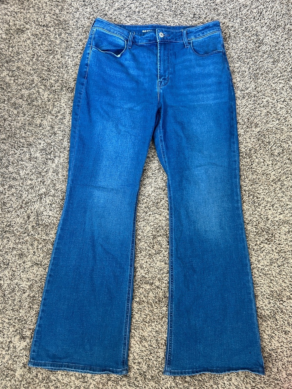 Old Navy Blue Flared Jeans - Women's Wide Leg
